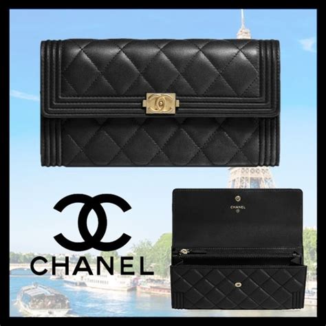 a80286-y07659 boy chanel quilted waller|chanel wallet chain woc.